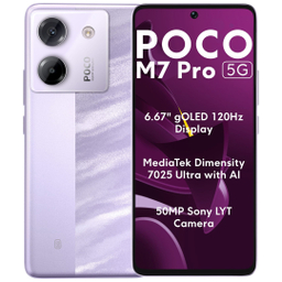 گوشی موبایل شیائومی مدل Poco M7 Pro 5G دو سیم کارت ظرفیت 512 گیگابایت و رم 12 گیگابایت