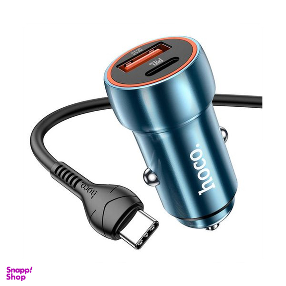 شارژر فندکی 20 وات هوکو مدل Z46A به همراه کابل تبدیل Type-C