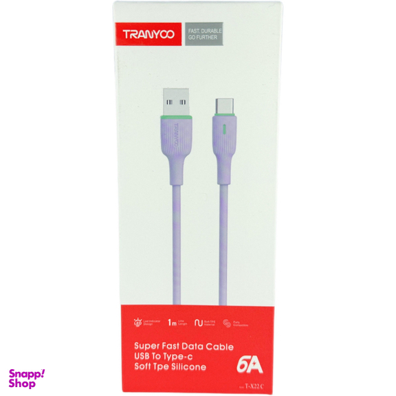 کابل USB به Type-C ترانیو مدل X22 C طول 1 متر