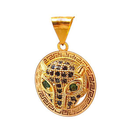 پلاک طلا 18 عیار زنانه مدل پنتر sh0393