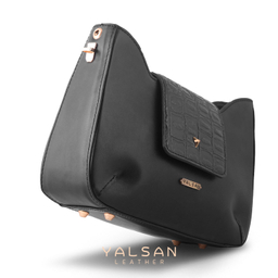 ست کیف و کفش زنانه چرم یلسان مدل راشا کد ABIGEL-GAN-929-MSK