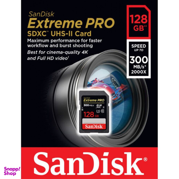 کارت حافظه سن دیسک مدل Extreme Pro SDXC کد 1283002 ظرفیت 128 گیگابایت