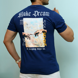 تیشرت آستین کوتاه مردانه سارزی مدل dream_s.r.m. رنگ سرمه ای