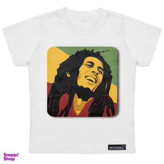 تیشرت آستین کوتاه دخترانه 27 مدل Bob Marley Color کد MH943