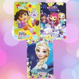 دفتر مشق 50 برگ مدرن مدل طرح برجسته اکلیلی کد 2161 مجموعه 3 عددی