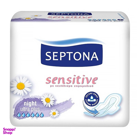 نوار بهداشتی سپتونا مدل Night Sensitive بسته 8 عددی