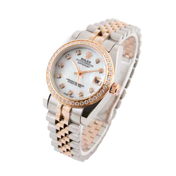 ساعت عقربه ای زنانه طرح رولکس مدل دیت جاست کد Rolex-3346-L