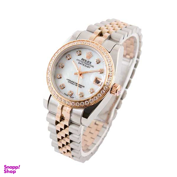 ساعت عقربه ای زنانه طرح رولکس مدل دیت جاست کد Rolex-3346-L