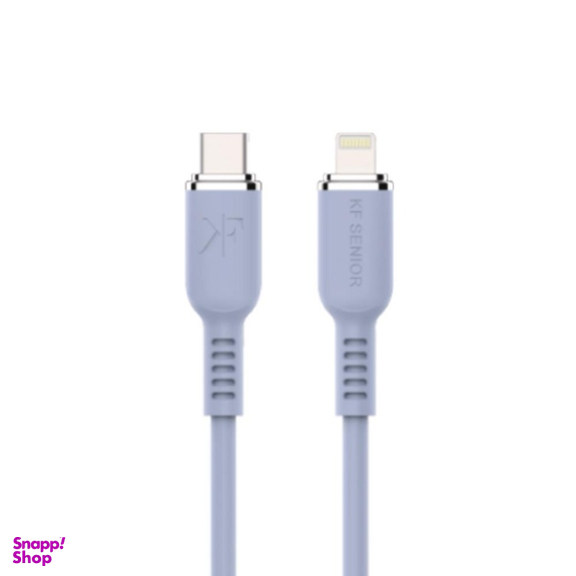 کابل Type-C به Lightning کی اف-سنیور کد KF Senior S90-C.IP طول 1.2 متر