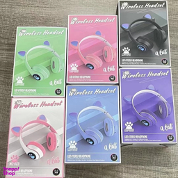هدفون بلوتوثی طرح گربه مدل RGB MZ-023
