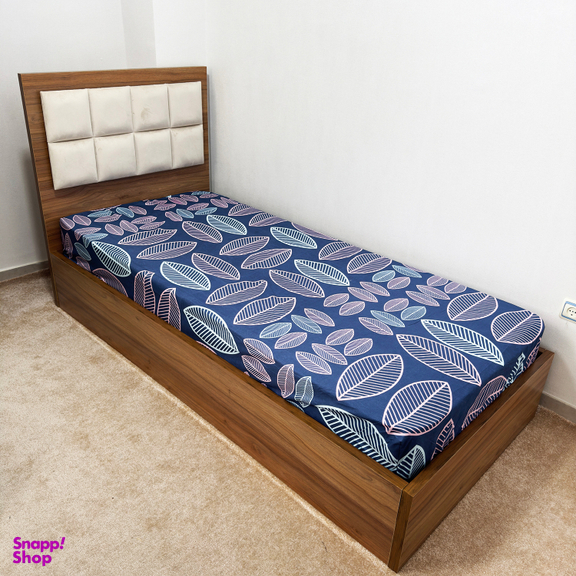 ملحفه ناتوسا مدل کشدار ماکائو یک نفره سایز 120×200 سانتی متر