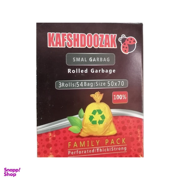 کیسه زباله رولی کفشدوزک کد P135 بسته 3 عددی