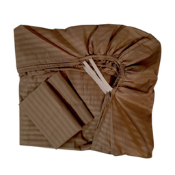 ست ملحفه و روبالشی دونفره 3 تکه مدل هتلی ساده کد ML180H عرض 180 سانتی متر