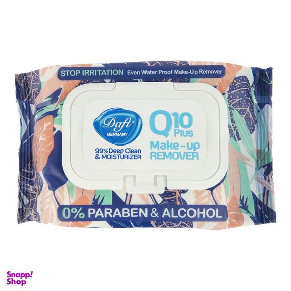 دستمال مرطوب دافی مدل Q10 Stop Irritation بسته 50 عددی
