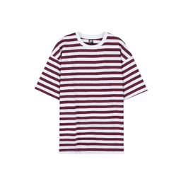 تیشرت زیگ مدل striped رنگ زرشکی
