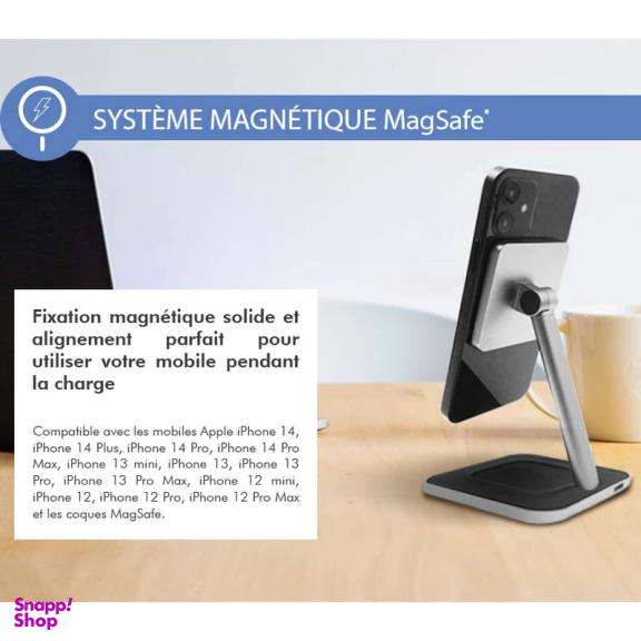 شارژر بی‌ سیم فورس مدل FPMSINDSTAND15WW MagSafe