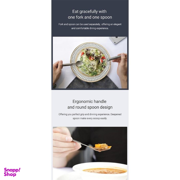 ست قاشق و چنگال تیتانیوم نکس تول مدل Titanium Tableware Set