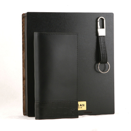 ست هدیه مردانه چرم یلسان مدل پارلا کد KIYA-PRM-072-msk