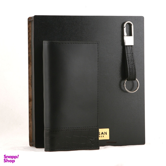 ست هدیه مردانه چرم یلسان مدل پارلا کد KIYA-PRM-072-msk