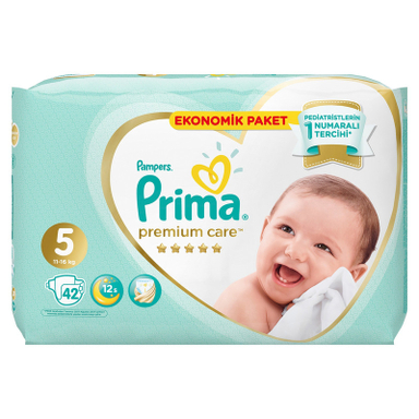 پوشک پریما مدل Sh896 سایز 5 بسته 42 عددی