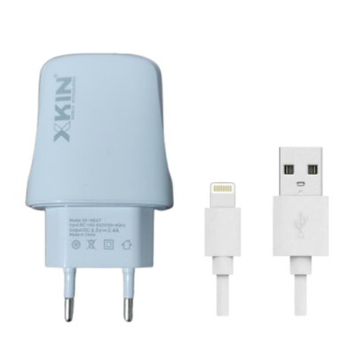 شارژر دیواری ایکس کین کد XK-HC50 به همراه کابل Lightning
