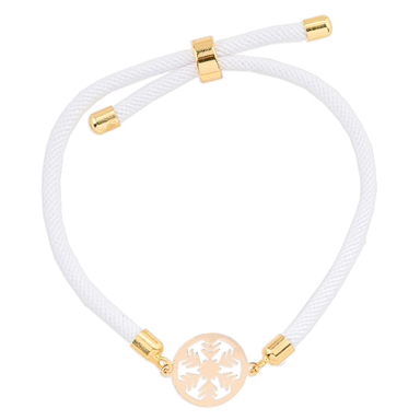 دستبند طلا 18 عیار زنانه میلی گالری مدل آسانسوری طرح برف کد MT1457