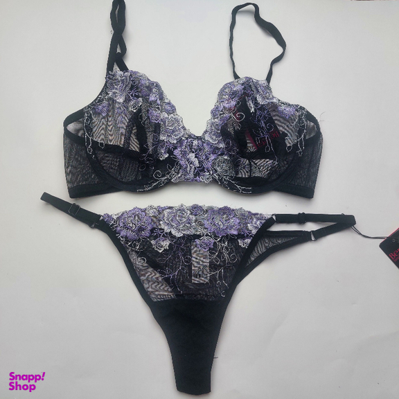 ست سوتین و شورت زنانه برتا کد 2020MY رنگ مشکی