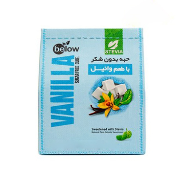حبه قند بدون شکر استویا وانیلی بیلو وزن 300 گرم
