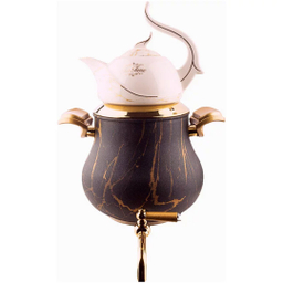 ست کتری و قوری کروپ ست مدل السا رنگی ماربل کد 900