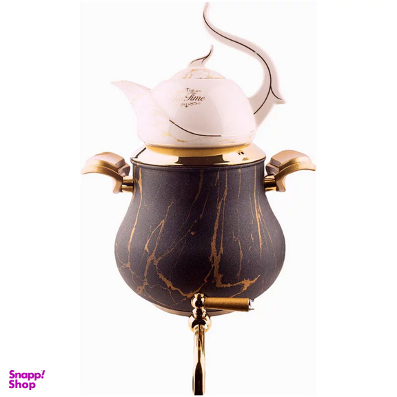 ست کتری و قوری کروپ ست مدل السا رنگی ماربل کد 900