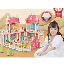 اسباب بازی خانه عروسکی طرح قلعه ویلایی 002