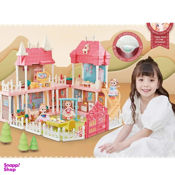 اسباب بازی خانه عروسکی طرح قلعه ویلایی 002