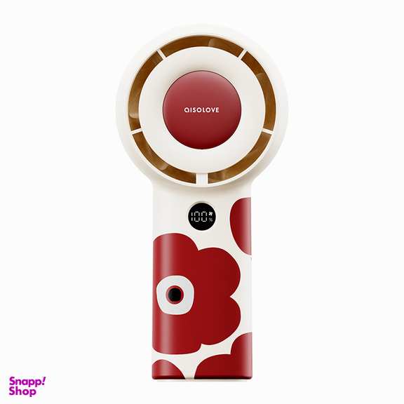 پنکه شارژی ای آی سو لاو مدل F16 Red Flower