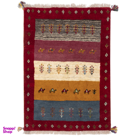 گبه دستباف سی پرشیا کد 122447 سایز 1.14x0.8 متر