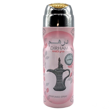 اسپری خوشبو کننده بدن زنانه ارض الزعفران مدل Dirham Pink حجم 200 میلی لیتر