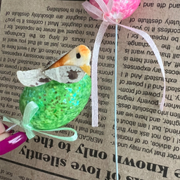 کادویی تخم مرغ نوروز طرح پرنده برکت مجموعه 2 عددی