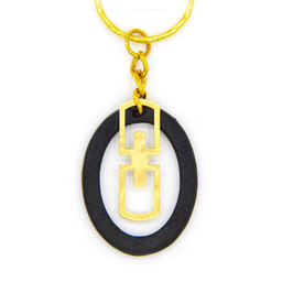 جاسوئیچی چرم و طلا 18 عیار طرح کلاسیک کد K013