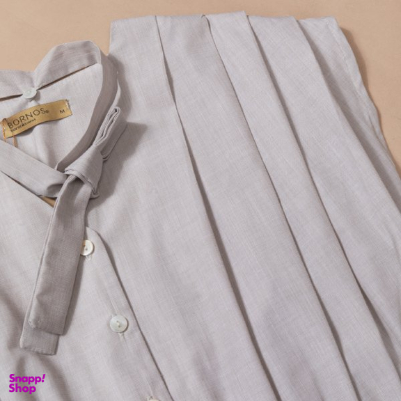 شومیز زنانه برنس مدل چکامه رنگ طوسی روشن