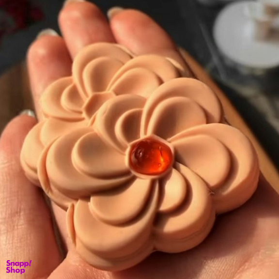 کاتر فشاری شیرینی پزی به گز مدل گل فلورا مجموعه 2 عددی