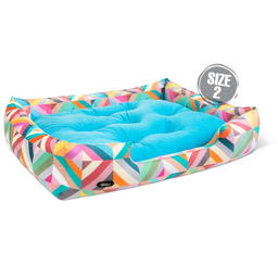 جای خواب سگ و گربه نیناپت مدل وی آی پی یو طرح لوزی