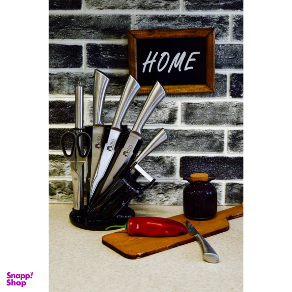 سرویس چاقو آشپزخانه 9 پارچه آیریس مدل 11