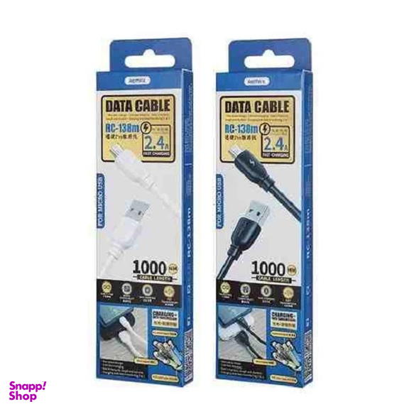کابل تبدیل USB به microUSB ریمکس مدل RC-138M طول 1 متر