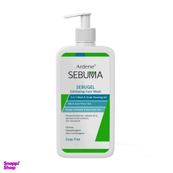 ژل شوینده و ساینده صورت آردن سبوما مدل سبوژل مناسب پوست چرب حجم 200 میلی لیتر