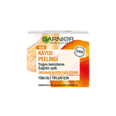 اسکراب صورت زردآلو گارنیر مناسب انواع پوست حجم ۵۰ میلی لیتر