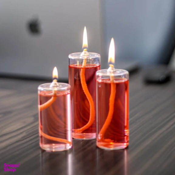شمع مدل استوانهای مجموعه 3 عددی