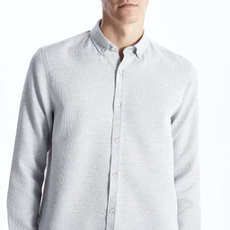 پیراهن آستین بلند یقه برگردان مردانه ال سی وایکیکی مدل Business Man