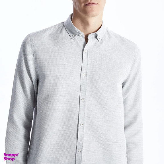 پیراهن آستین بلند یقه برگردان مردانه ال سی وایکیکی مدل Business Man