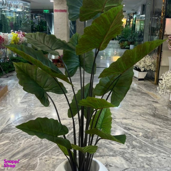 گلدان به همراه درختچه مصنوعی مدل بابا آدم جنگلی