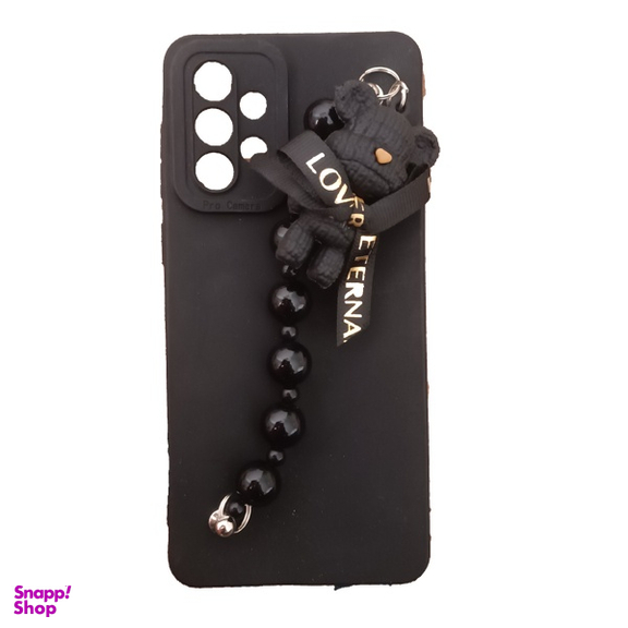 قاب گوشی موبایل مدل خرسی همراه با بند آویز مرواریدی کد 111 مناسب سامسونگ Galaxy A53