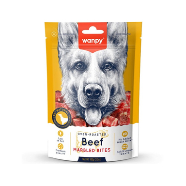 تشویقی سگ ونپی مدل Beef Marbled Bites وزن 100 گرم
